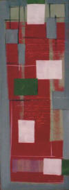 Pintura sobre Abstracto - tela com poema de Eugénio de Andrade